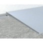 Profil de transition en acier inoxydable, droit, hauteur 10mm, longueur 1000mm, noir mat
