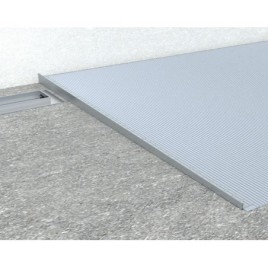 Profil de transition en acier inoxydable, droit, hauteur 10mm, longueur 1000mm, noir mat