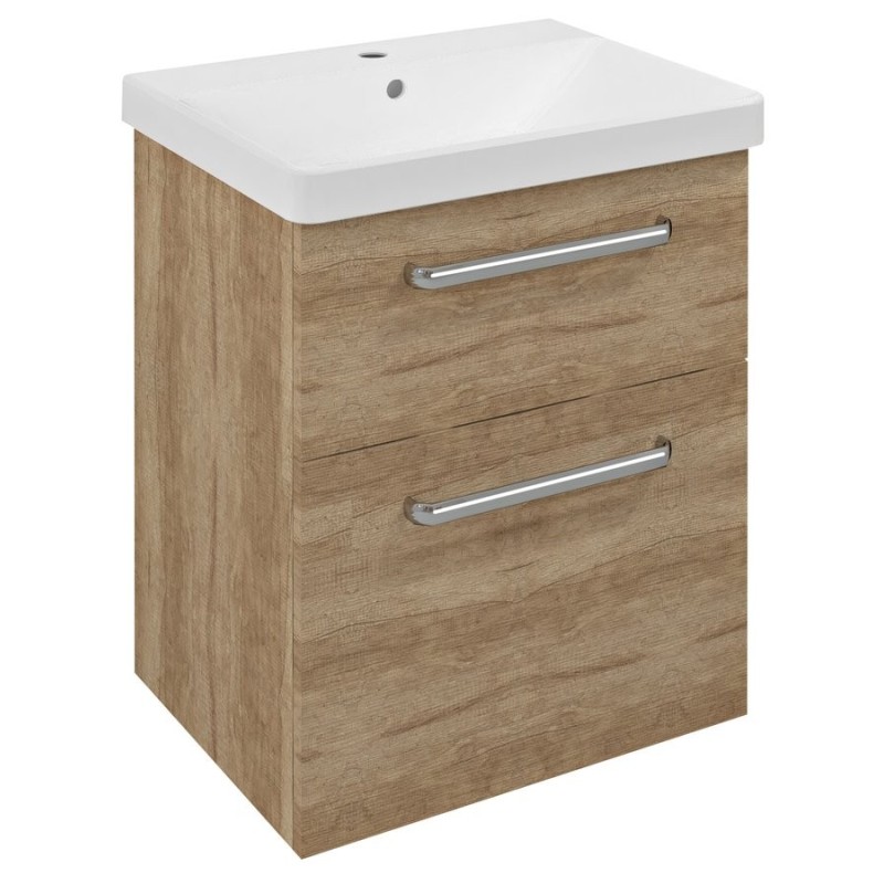 THEIA 2 Drawer Vanity Unité 56,4x70x44,2cm, argent Alabama