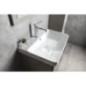 THEIA 2 Drawer Vanity Unité 56,4x70x44,2cm, argent Alabama
