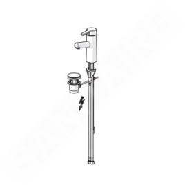 Hansa Designo - Mitigeur de lavabo pour chauffe-eau instantanés, avec vidage, chrome 51911183