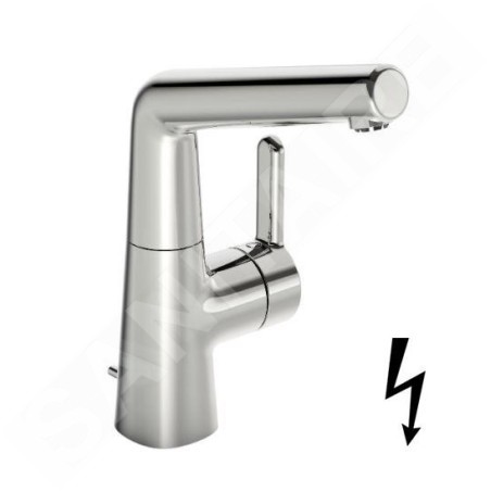 Hansa Designo - Mitigeur de lavabo pour chauffe-eau instantanés, avec vidage et bec pivotant, chrome 51211183