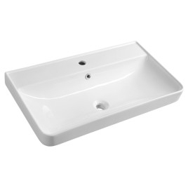 ZEN Ceramic Vanity Unité Washbasin 80x45cm, blanc