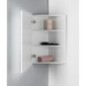 ZOJA/KERAMIA FRESH miroir de coin Unité 35x78x35cm, blanc