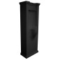 WALDORF Back Inlet Standing Urinal 44x124,5cm, y compris siphon et ensemble de fixation, noir mat