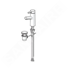 Hansa Designo - Mitigeur de lavabo avec vidage, chrome 51712283
