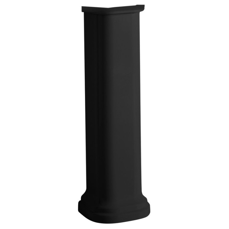WALDORF Céramique universelle Pedestal adapté pour Washbasin 60,80cm, noir mat