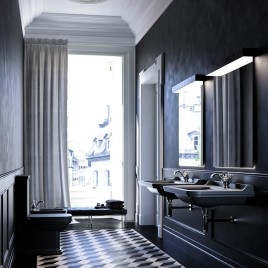 WALDORF WC Cistern, noir mat