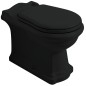 Pan 39x61cm, S-trap/P-trap, noir mat