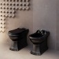 Pan 39x61cm, S-trap/P-trap, noir mat