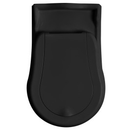 Pan 39x61cm, S-trap/P-trap, noir mat