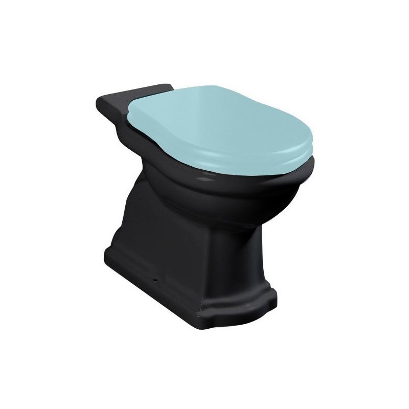 Salle de bains 38,5x72cm, S-trap, mat noir