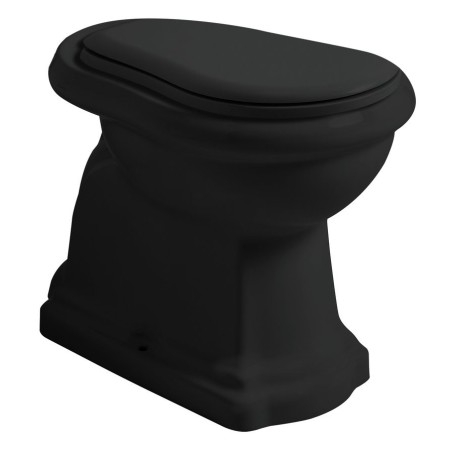 Cuvette WC RETRO 38,5x59cm, siphon en S, noir mat