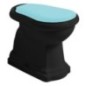 Salle de toilettes RETRO 38,5x59cm, P-trap, noir mat