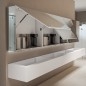 Armoire de toilette BASIC 900 mm avec distributeur de savon automatique et sèche-mains