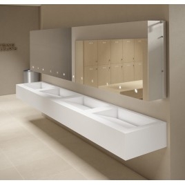 Armoire miroir VELOX 800 mm avec distributeur automatique de savon, robinet et séchoir à main