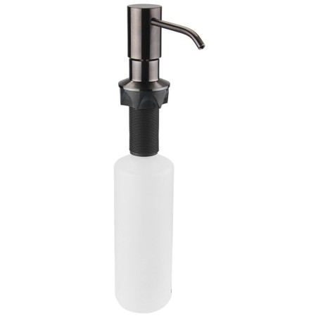 Distributeur de savon encastré, rond, en métal