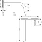 Axor Uno - Mitigeur de lavabo encastré, chrome 38115000