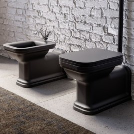 WALDORF Bidet 37x65cm, noir mat