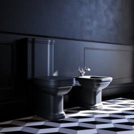 WALDORF Bidet 37x65cm, noir mat