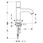 Axor Uno - Robinet sur pied, nickel brossé 38130820