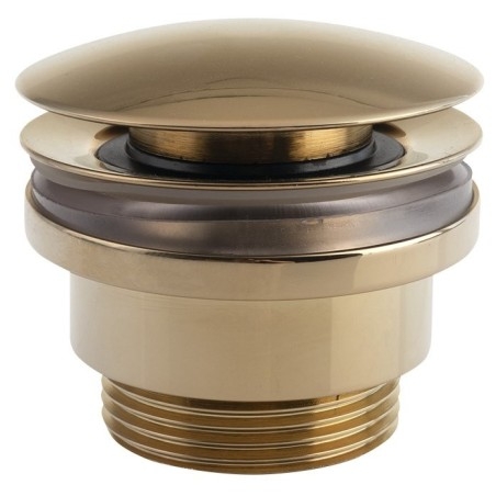 Nettoyage de lavabo 5/4", (H) 5-55mm, silencieux, grand bouchon/or