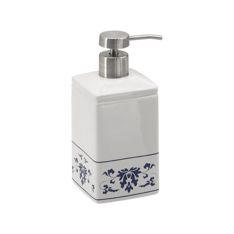 CIXI distributeur de savon gratuit, porcelaine, blanc/bleu