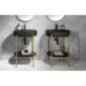 Ensemble de salle de bain PUNO 60, or mat / noir