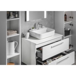 Set de salle de bain CIRASA 81, blanc brillant