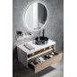 Salle de bain VIERA 100, alabama chêne / blanc mat Salle de bain VIERA 100, alabama chêne / blanc mat