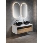 Salle de bain VIERA 120, alabama chêne / blanc mat Salle de bain VIERA 120, alabama chêne / blanc mat