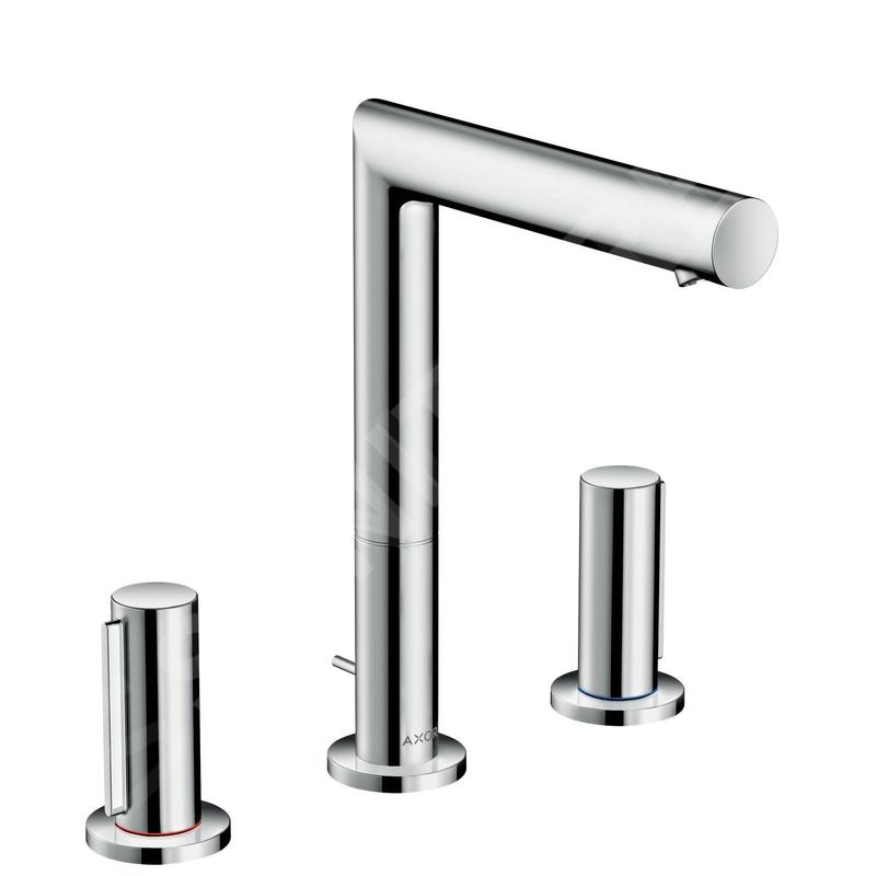 Axor Uno - Mitigeur de lavabo avec garniture de vidage et bec orientable, installation à 3 trous, chrome 45133000