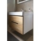 Salle de bain MEDIENA 80, blanc mat/oak naturel Salle de bain MEDIENA 80, blanc mat/oak naturel