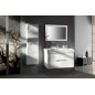 Salle de bain MEDIENA 100, blanc mat/blanc mat Salle de bain MEDIENA 100, blanc mat/blanc mat