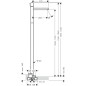 Axor Uno - Mitigeur de lavabo à monter au sol, chrome 45037000