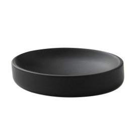 Plat de savon de qualité BRENDA, mat noir