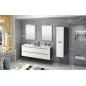 Salle de bain WAVE 150, chêne blanc/argent Salle de bain WAVE 150, chêne blanc/argent