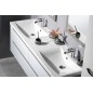 Salle de bain WAVE 150, chêne blanc/argent Salle de bain WAVE 150, chêne blanc/argent