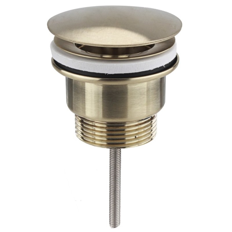 Free flow Washbasin Waste 5/4", big plug, (H)10-55mm, gold mat Free flow Washbasin Waste 5/4", big plug, (H)10-55mm, gold mat