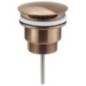 Free flow Washbasin Waste 5/4", big plug, (H)10-55mm, cuivre mat Free flow Washbasin Waste 5/4", big plug, (H)10-55mm, cuivre mat