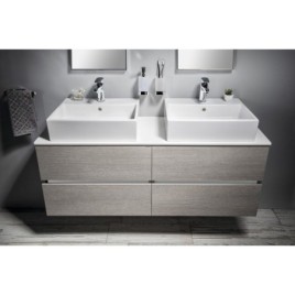 Salle de bain ODETTA 135, chêne argenté