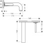 Axor Citterio - Mitigeur de lavabo encastré, chrome 39112000