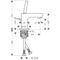 Axor Citterio - Mitigeur de lavabo avec vidage, chrome 39015000