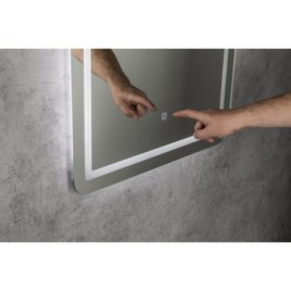 SALICA LED-Mirror 60x80cm, Touch Sensor, dimmable