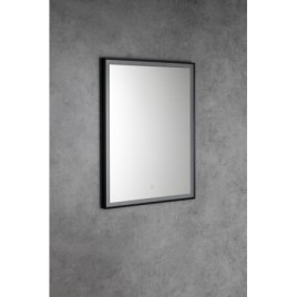 CORNA LED-Mirror 60x80cm, Touch Sensor, dimmable, noir mat