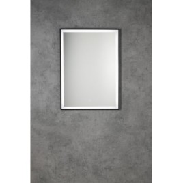 CORNA LED-Mirror 60x80cm, Touch Sensor, dimmable, noir mat