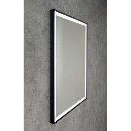 CORNA LED-Mirror 60x80cm, Touch Sensor, dimmable, noir mat