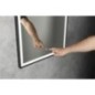 CORNA LED-Mirror 60x80cm, Touch Sensor, dimmable, noir mat