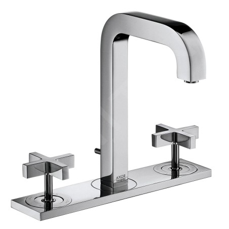Axor Citterio - Mitigeur de lavabo avec vidage, installation à 3 trous, chrome 39134000