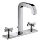 Axor Citterio - Mitigeur de lavabo avec vidage, installation à 3 trous, chrome 39134000